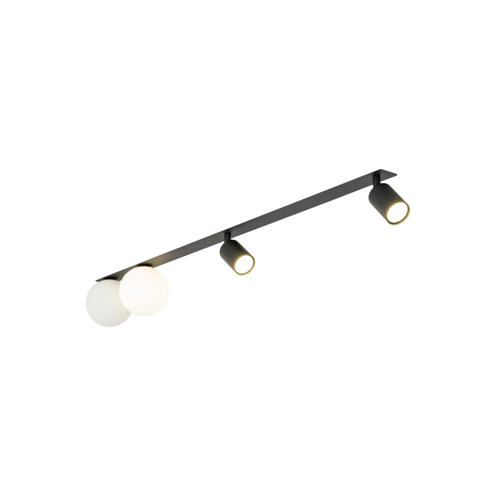 Ceiling light 4xGU10/G9 – linear, black and white, 102 cm