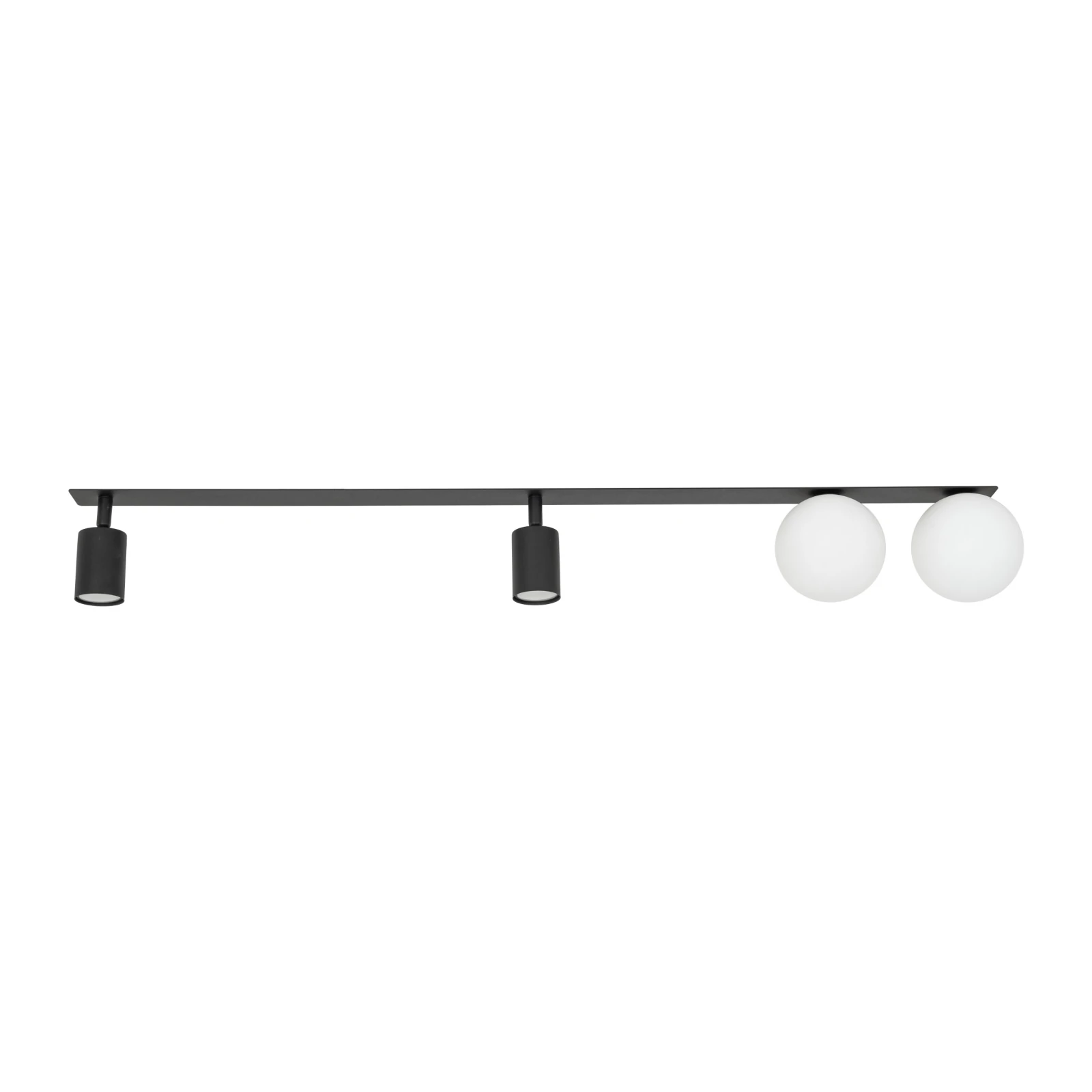 Ceiling light 4xGU10/G9 – linear, black and white, 102 cm