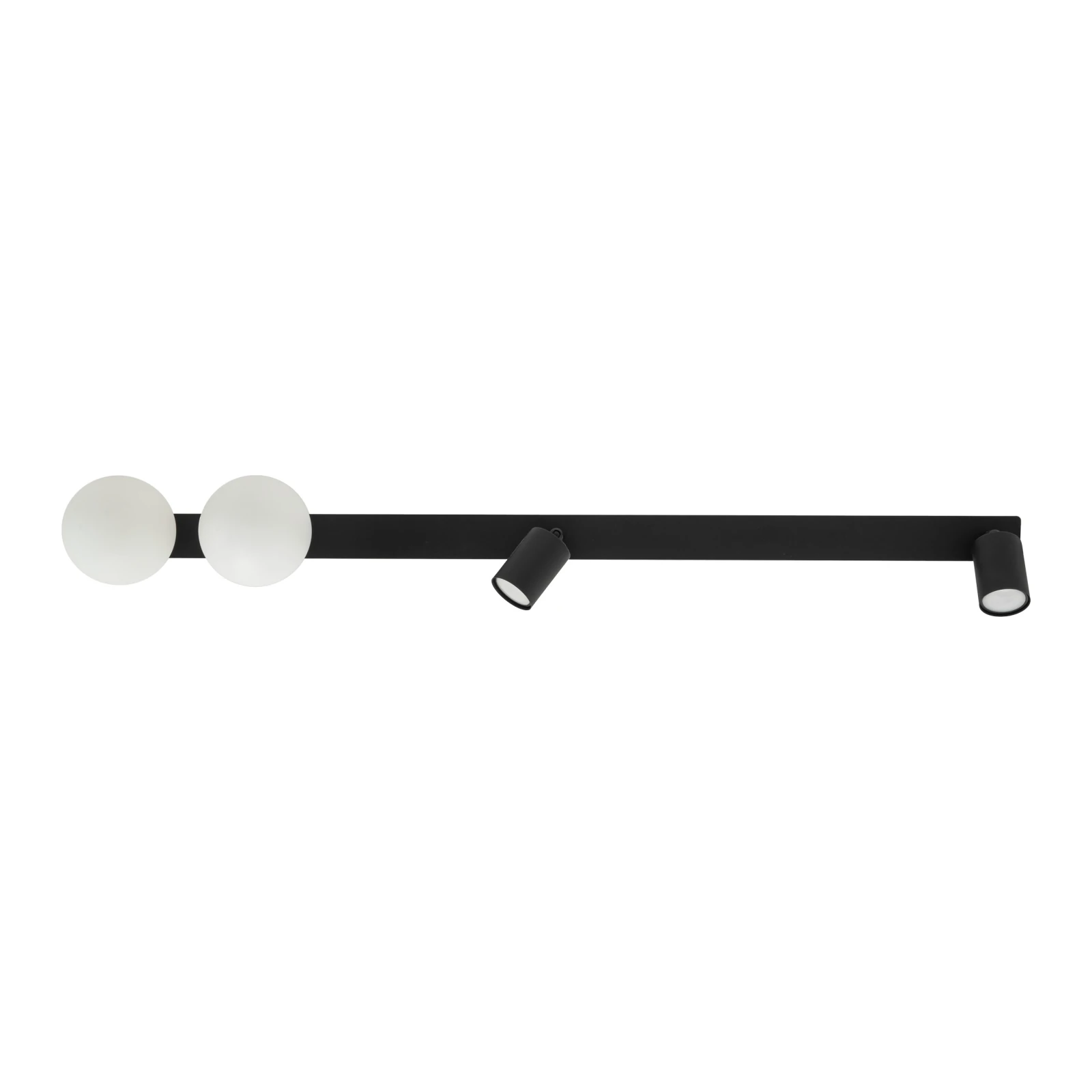 Ceiling light 4xGU10/G9 – linear, black and white, 102 cm