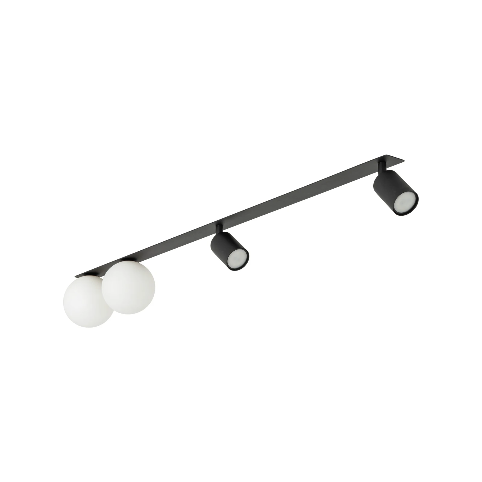 Ceiling light 4xGU10/G9 – linear, black and white, 102 cm