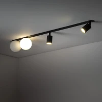 Ceiling light 4xGU10/G9 – linear, black and white, 102 cm - Image 2