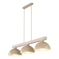 OSLO pendant light, 3 E27 shades, beige finish - Image 7