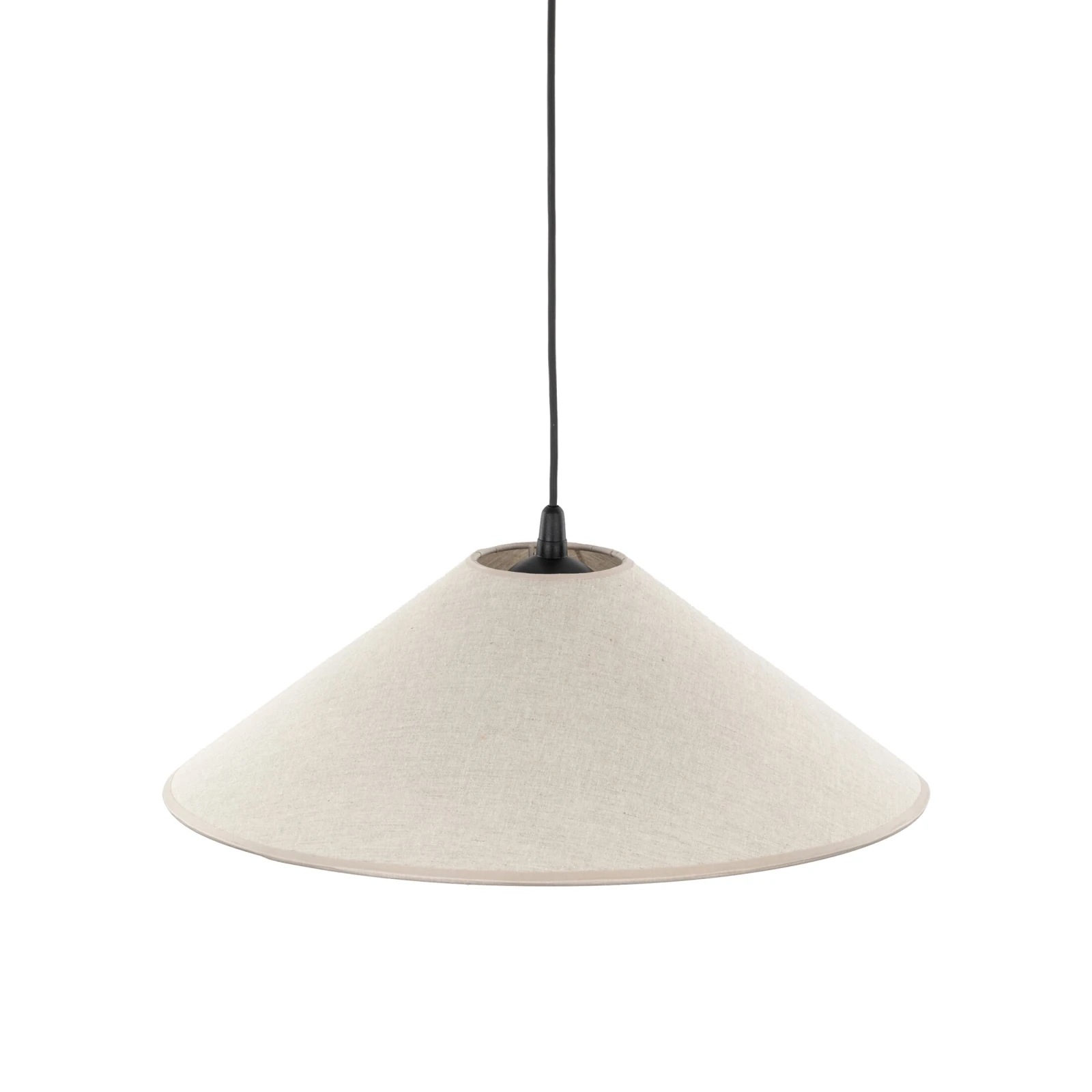 Pendant light 50 cm – E27 cone shade, black details