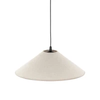 Pendant light 50 cm – E27 cone shade, black details - Image 5