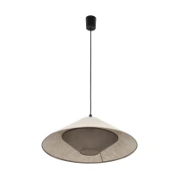 Pendant light 50 cm – E27 cone shade, black details - Image 7