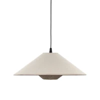 Pendant light 50 cm – E27 cone shade, black details - Image 9