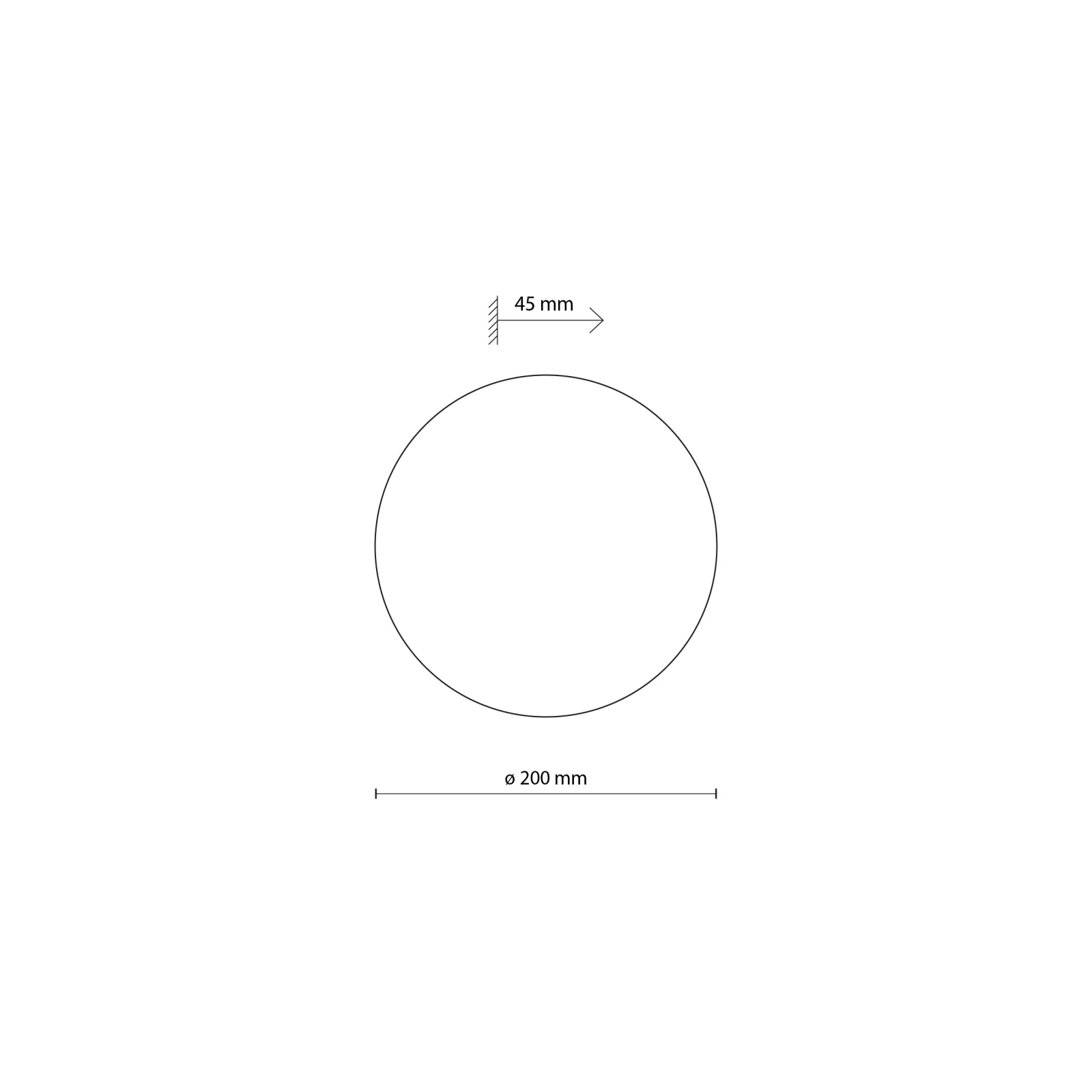 Wall light 20 cm – G9 round disc, beige finish