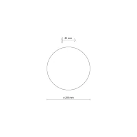 Wall light 20 cm – G9 round disc, beige finish - Image 5