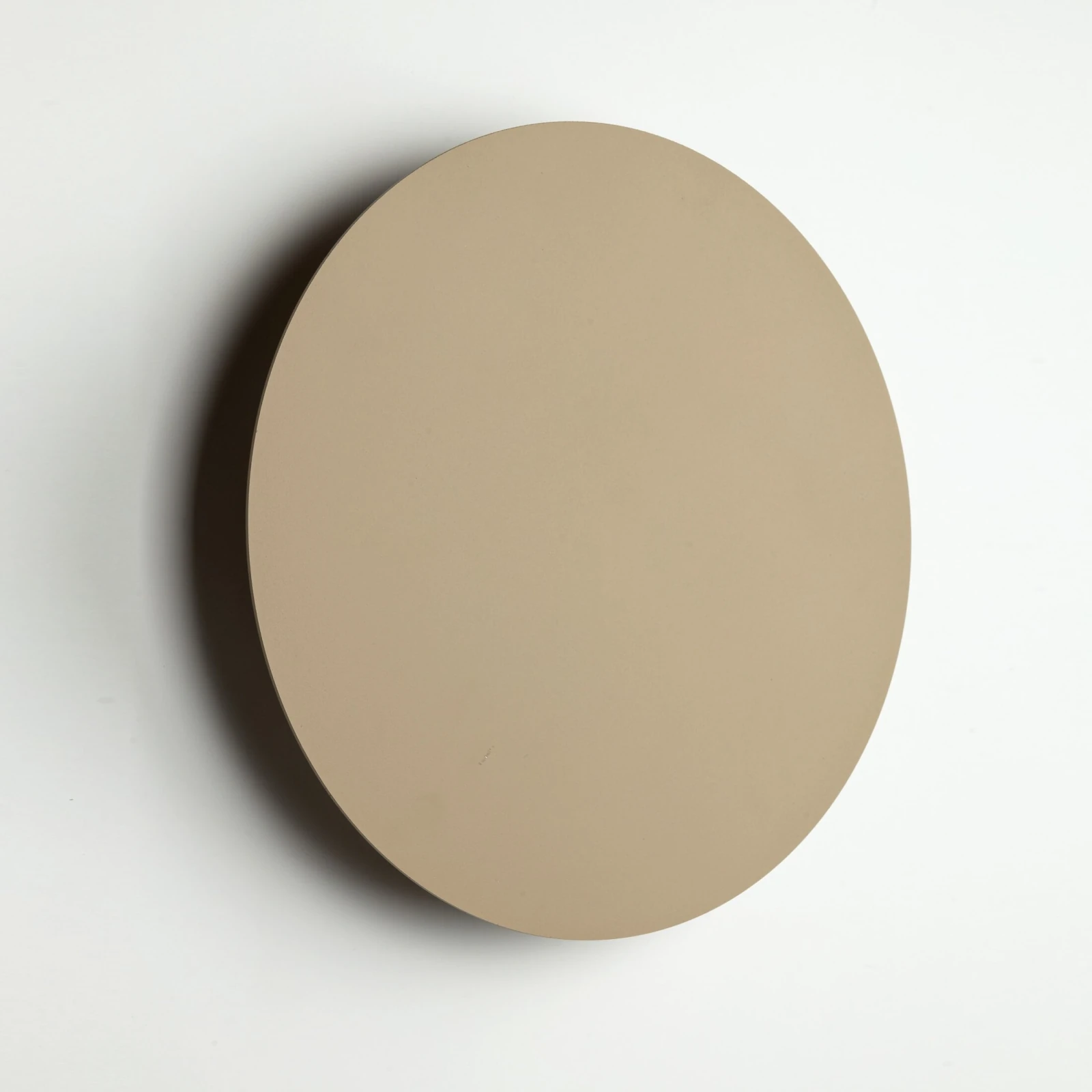 Wall light 30 cm – G9 round disc, beige finish