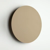 Wall light 30 cm – G9 round disc, beige finish - Image 6
