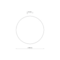 Wall light 40 cm – round, beige, decorative glow - Image 6