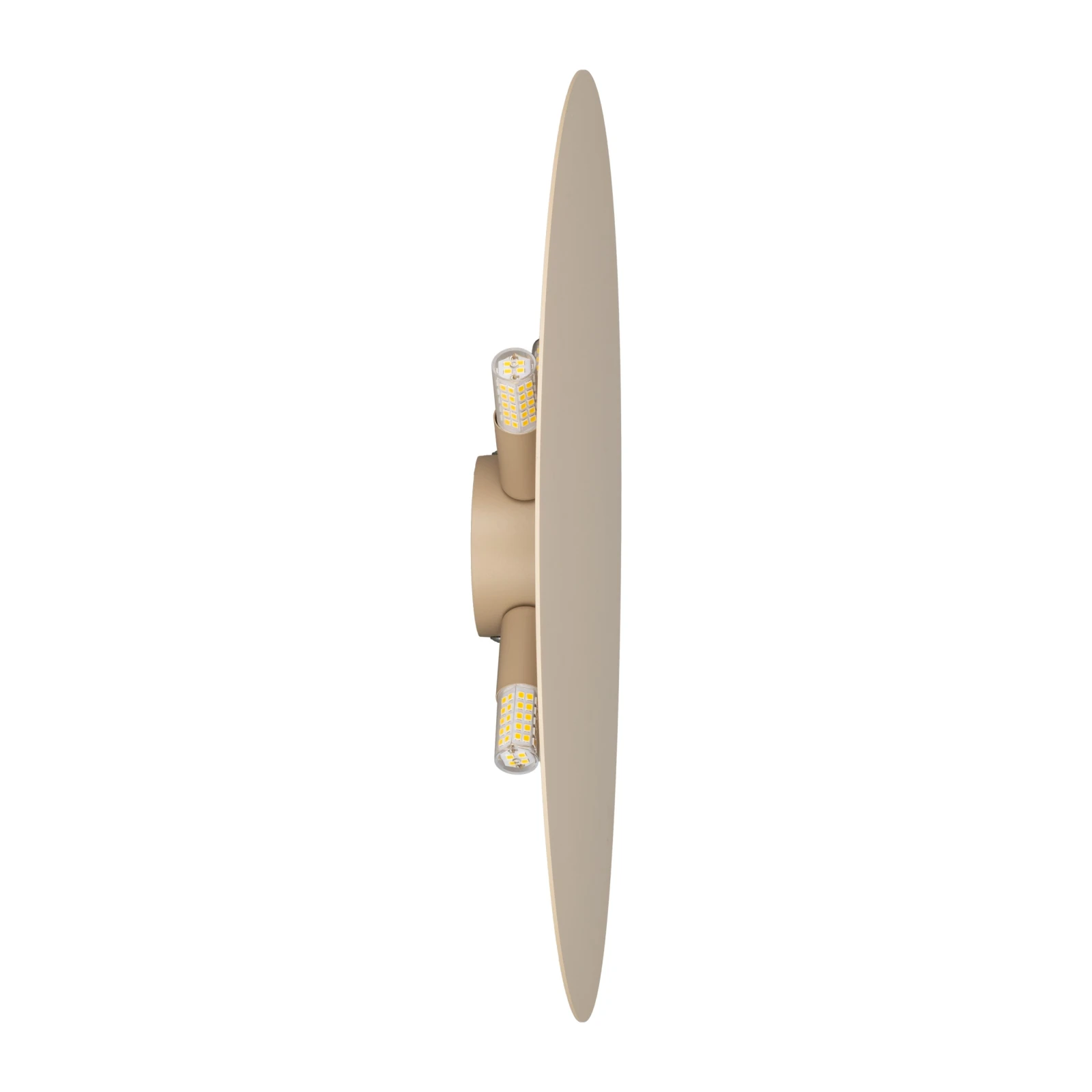 Wall light 40 cm – round, beige, decorative glow