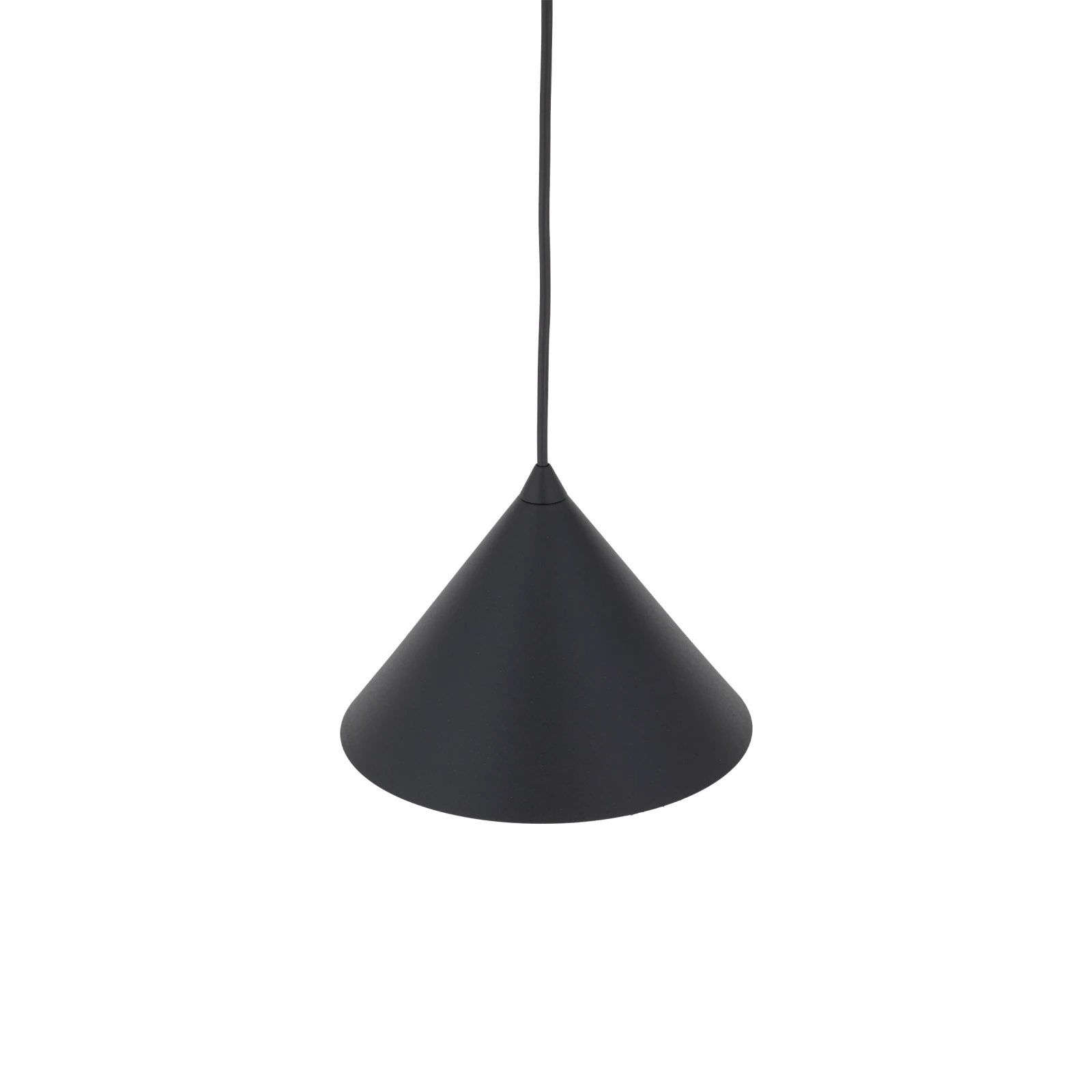 CONO S pendant light 15 W – conical, black, E27 socket