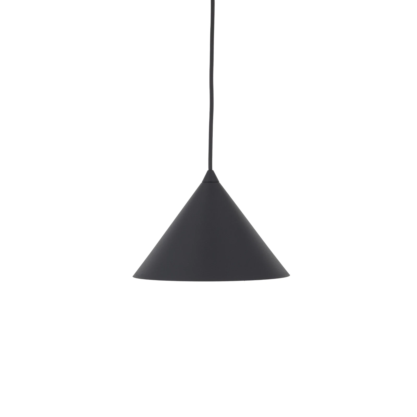 CONO S pendant light 15 W – conical, black, E27 socket
