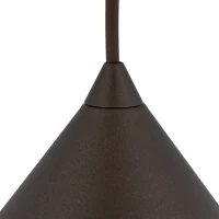 Pendant light 15 W – conical, brown, compact - Image 4
