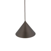 Pendant light 15 W – conical, brown, compact - Image 5