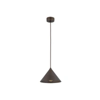 Pendant light 15 W – conical, brown, compact - Image 2