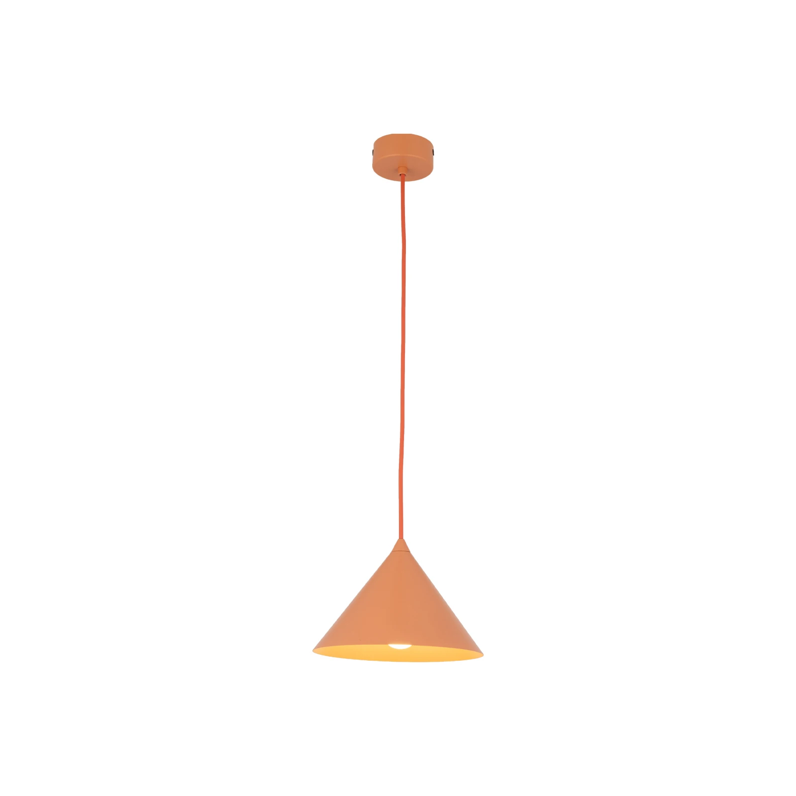 CONO S pendant light 15 W – cone shade, salmon beige, E27
