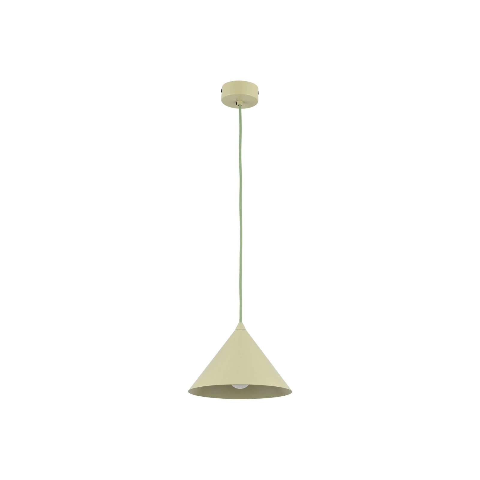 Pendant light S – conical, pistachio, E27