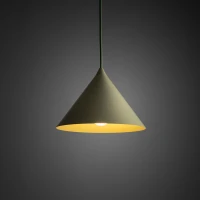 Pendant light S – conical, pistachio, E27 - Image 1