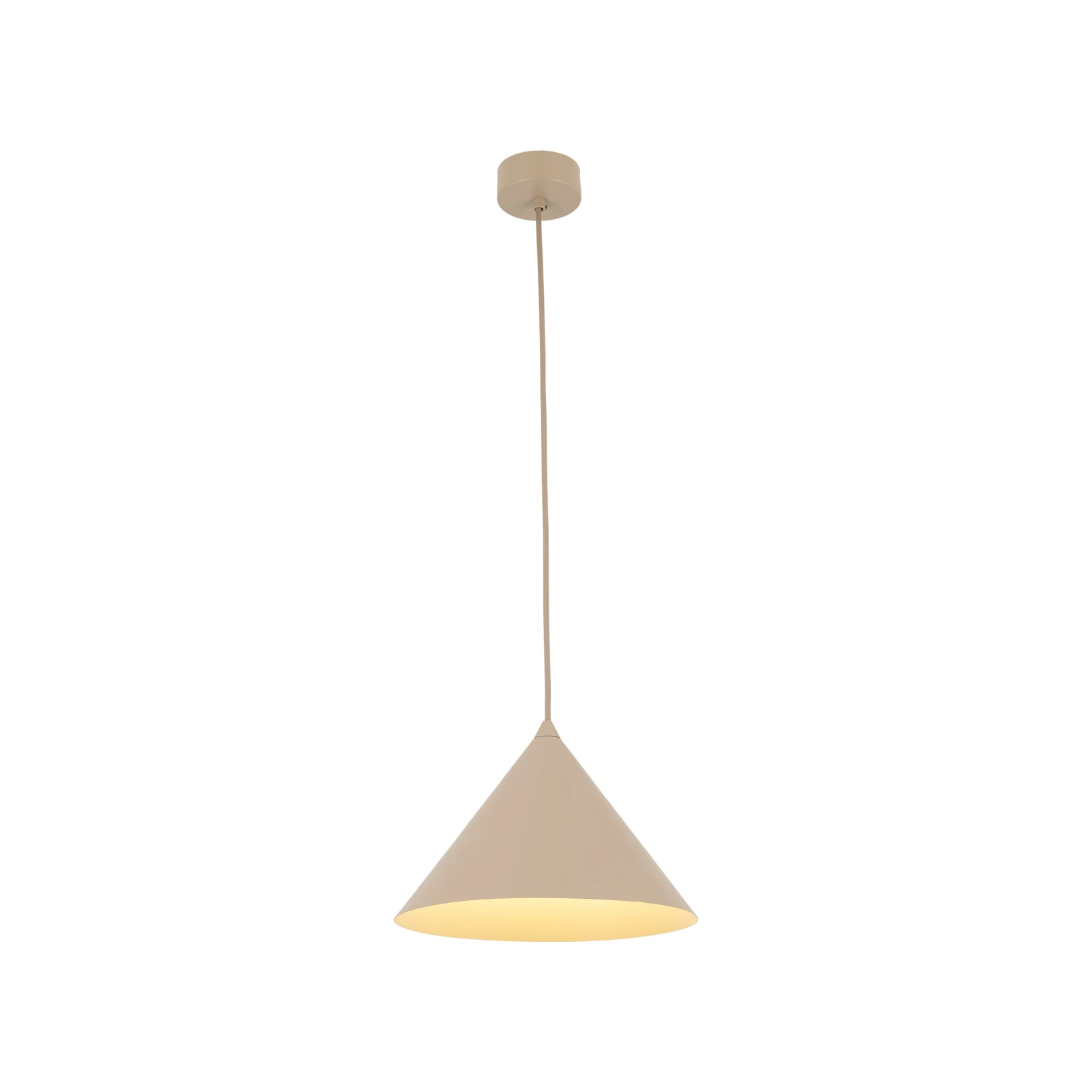 Pendant light M – cone shape, salmon, E27