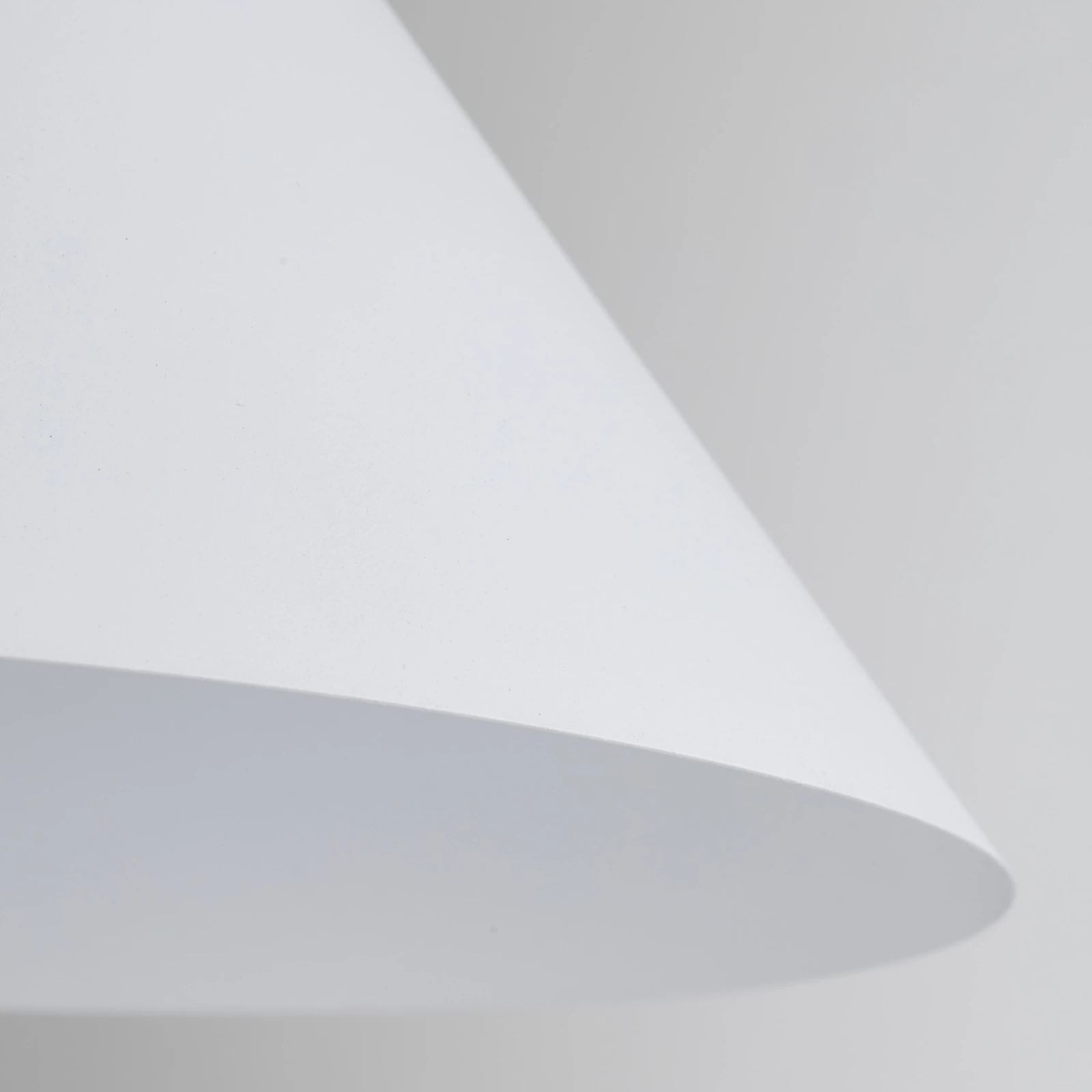 CONO M pendant light – cone shape, white, E27