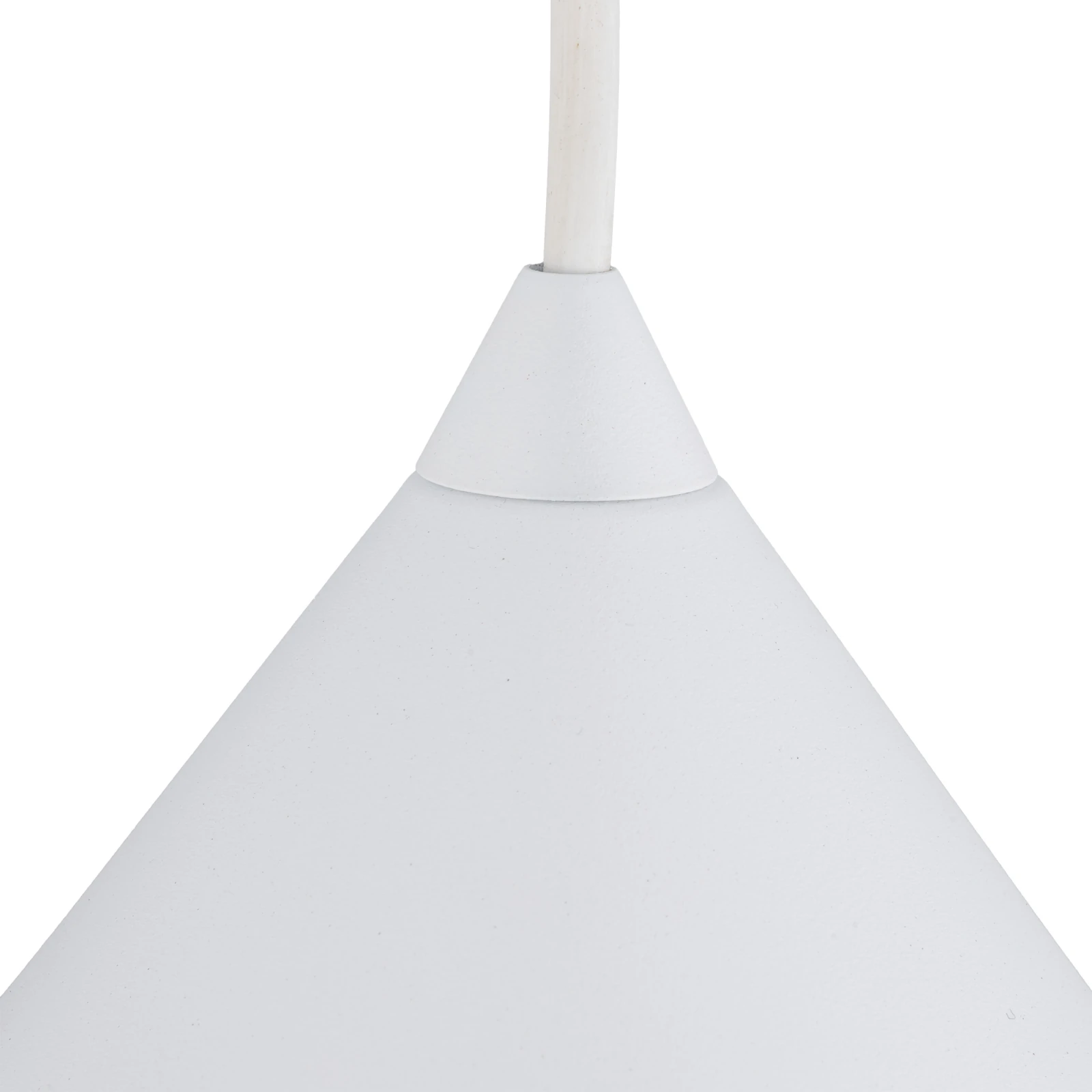 CONO M pendant light – cone shape, white, E27