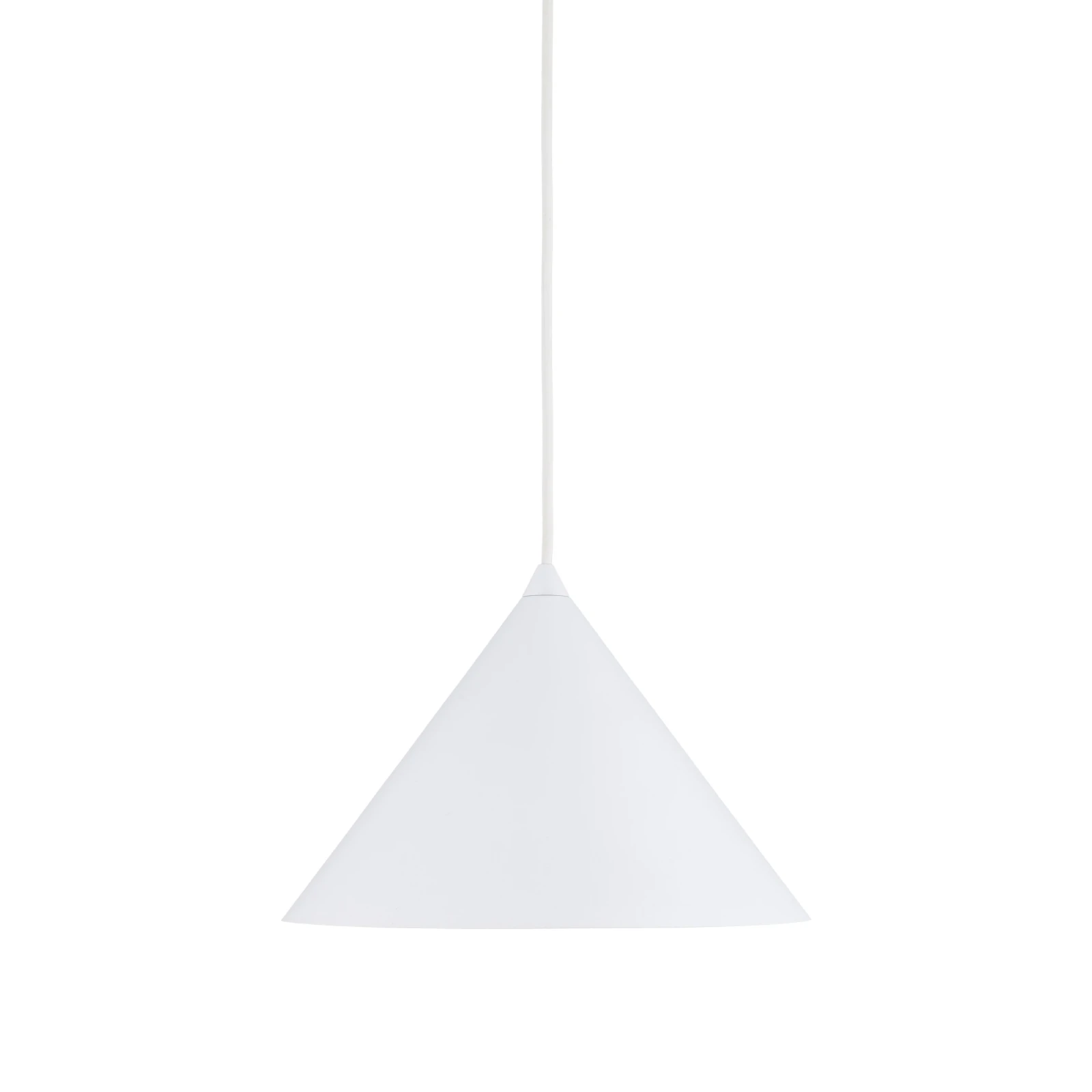 CONO M pendant light – cone shape, white, E27