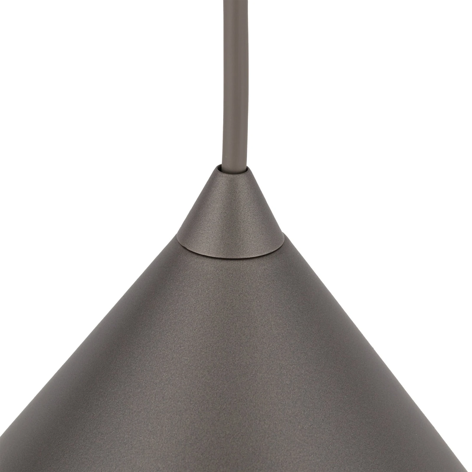 Pendant light M – conical, brown, E27