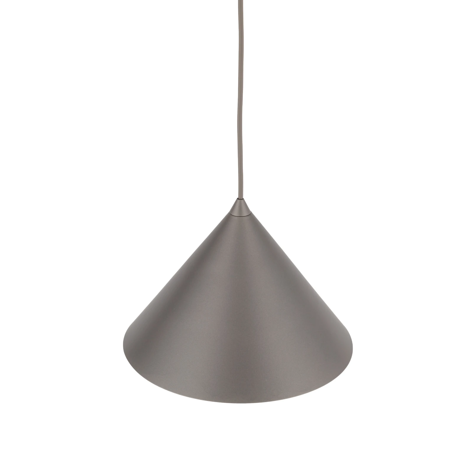 Pendant light M – conical, brown, E27