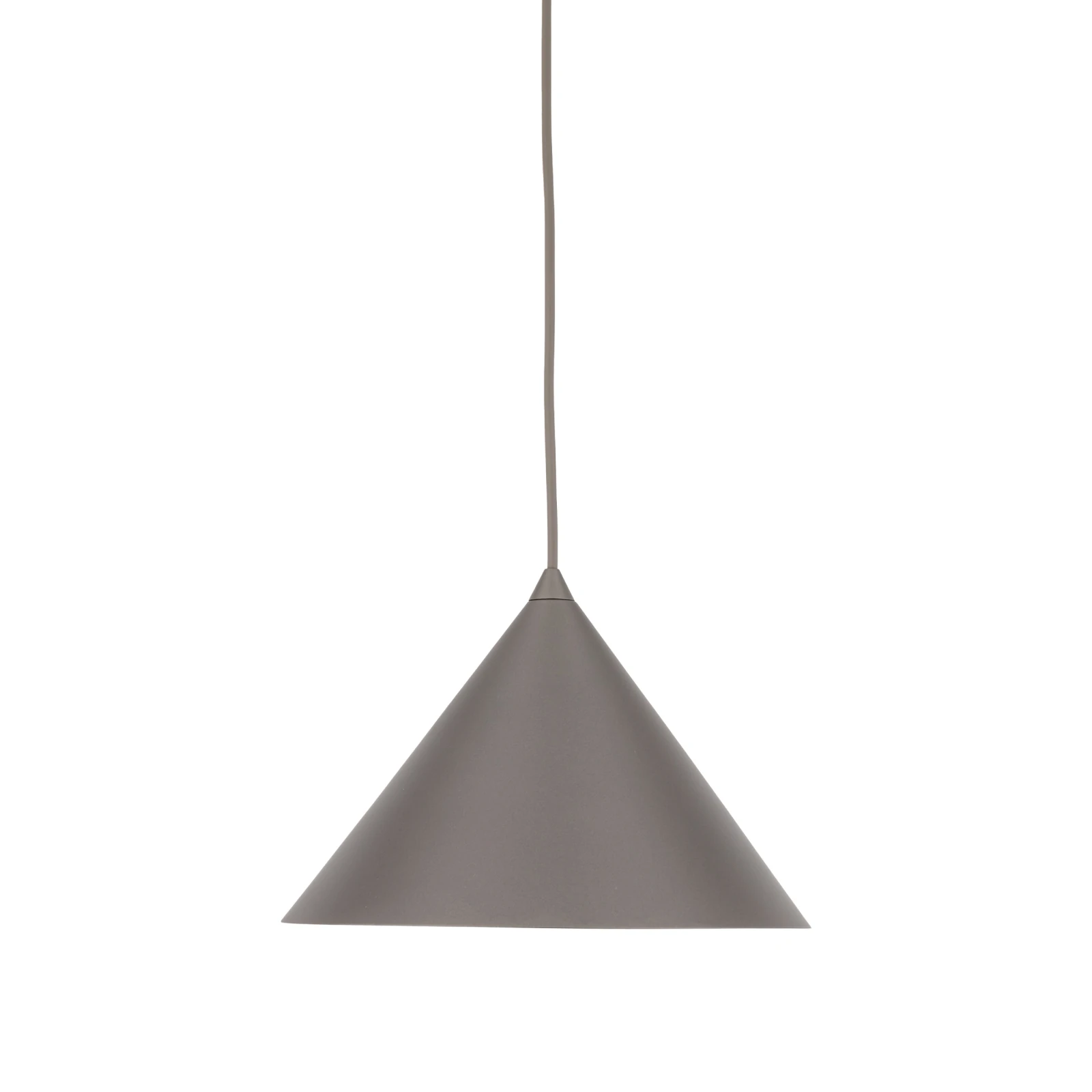 Pendant light M – conical, brown, E27