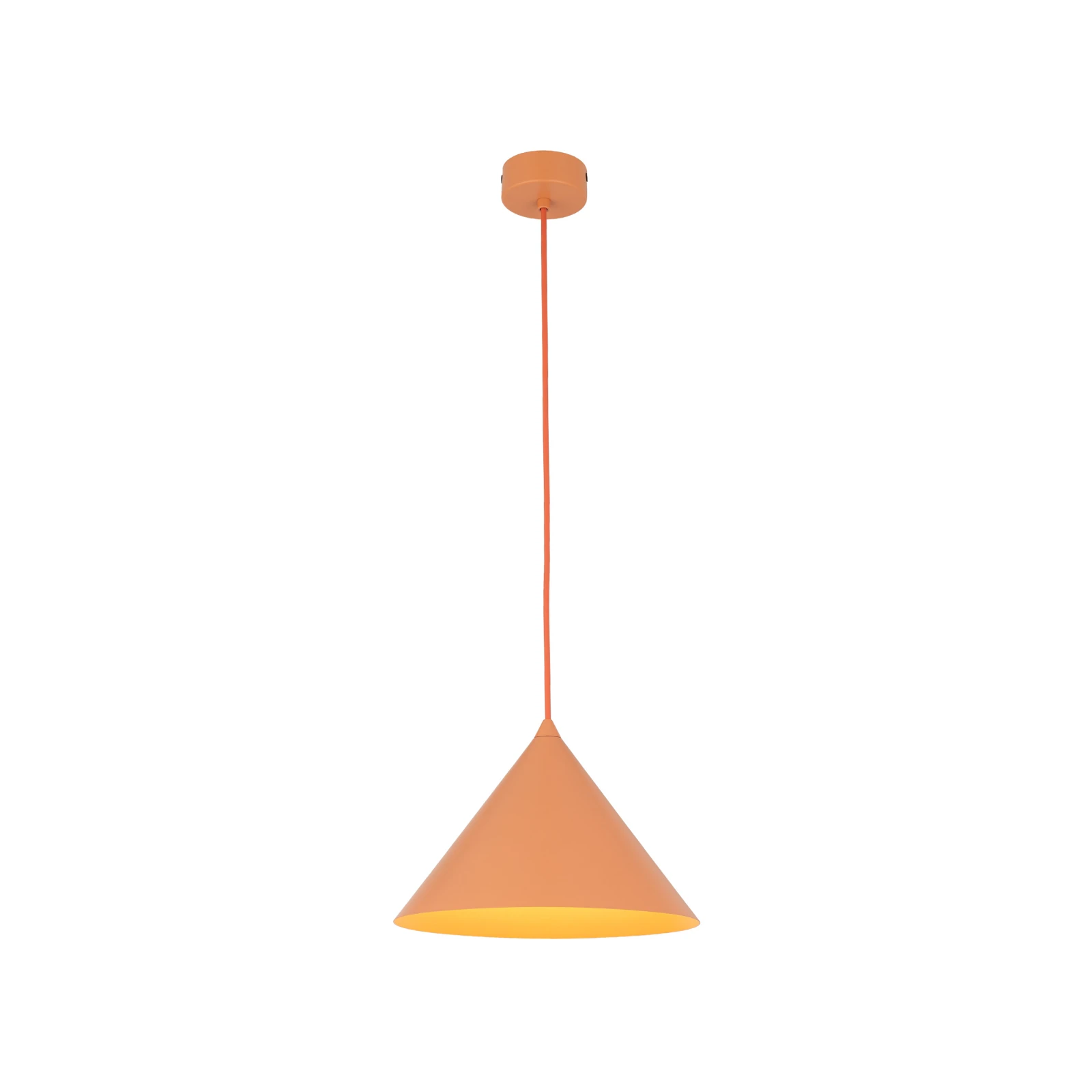 Pakabinamas šviestuvas CONO E27, 15 W, oranžinis