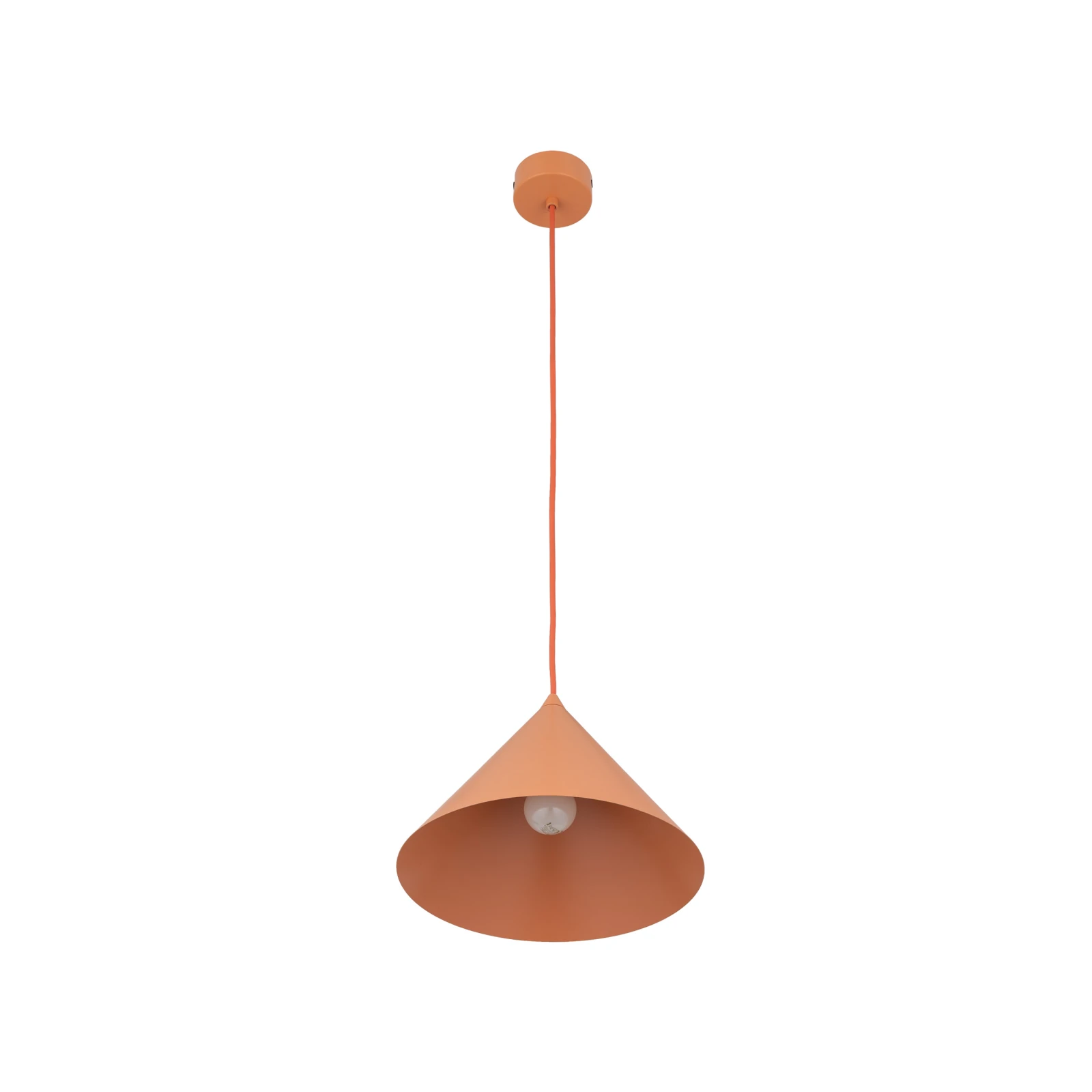 Pakabinamas šviestuvas CONO E27, 15 W, oranžinis