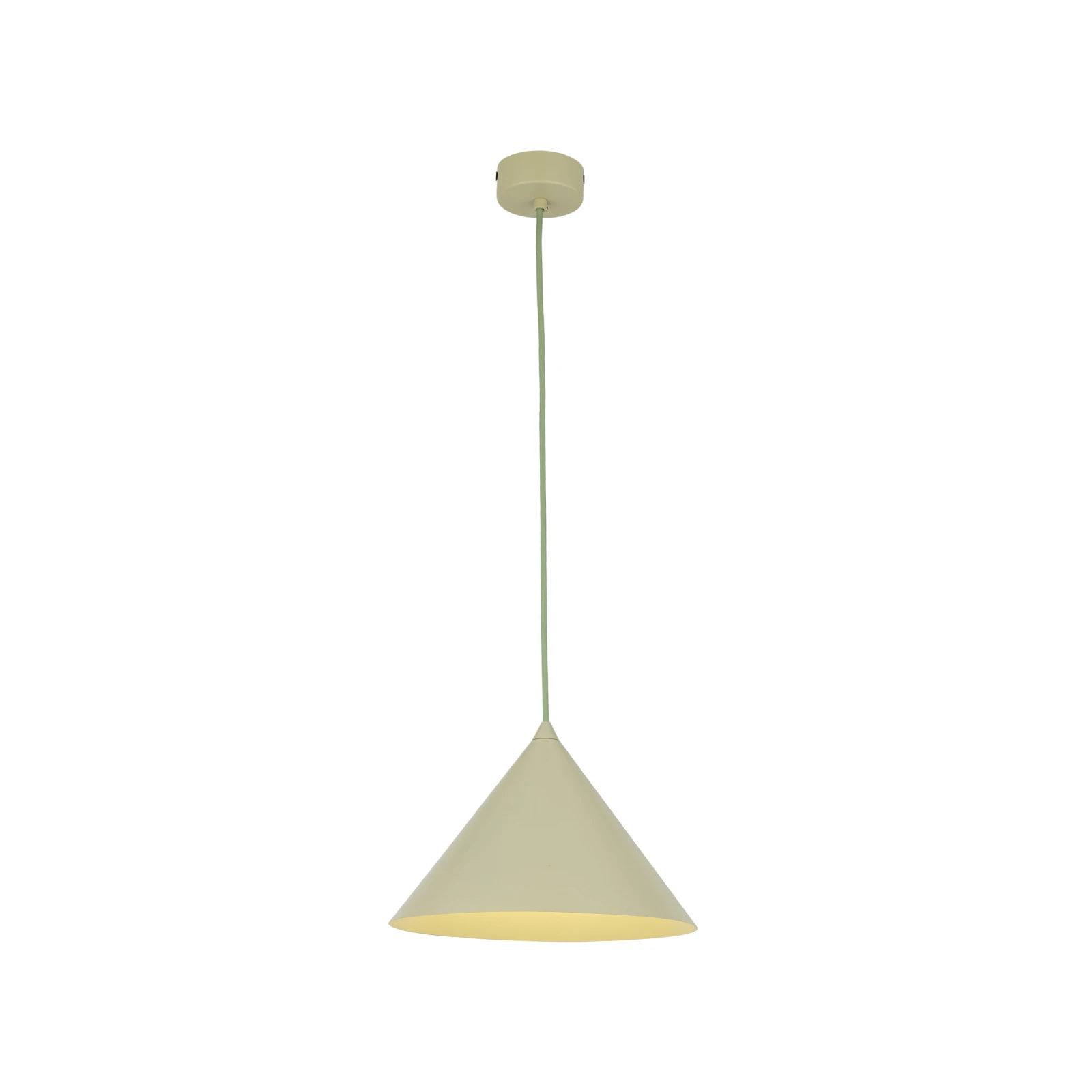 Pendant light M – conical, pistachio, E27