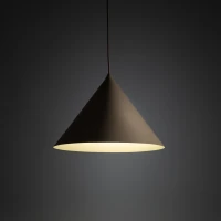 Pendant light L – cone shape, beige, E27 - Image 1