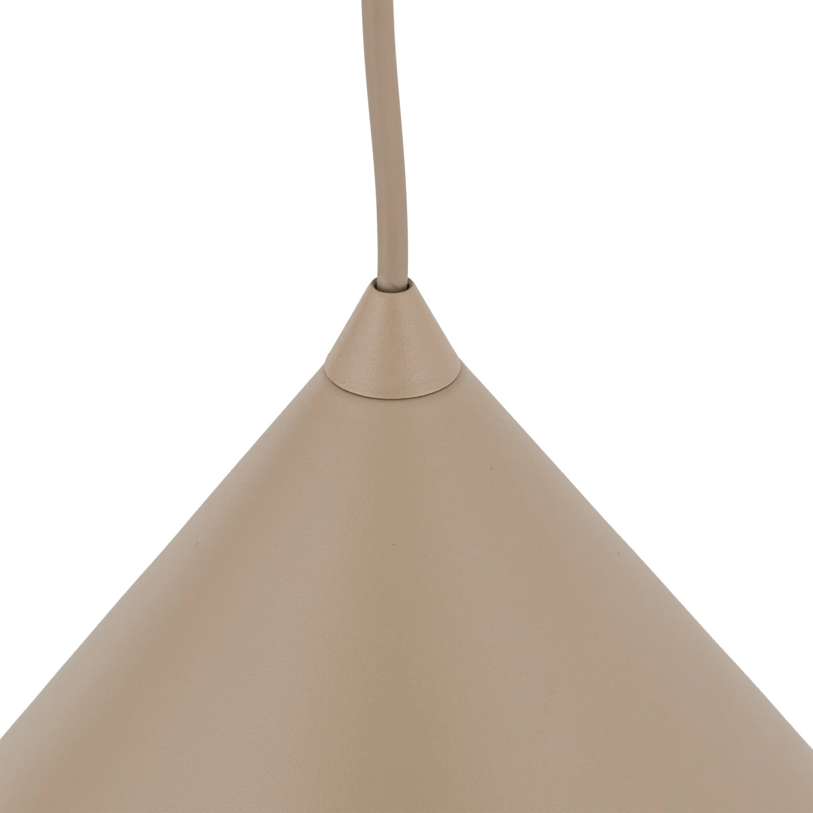 Pendant light L – cone shape, beige, E27