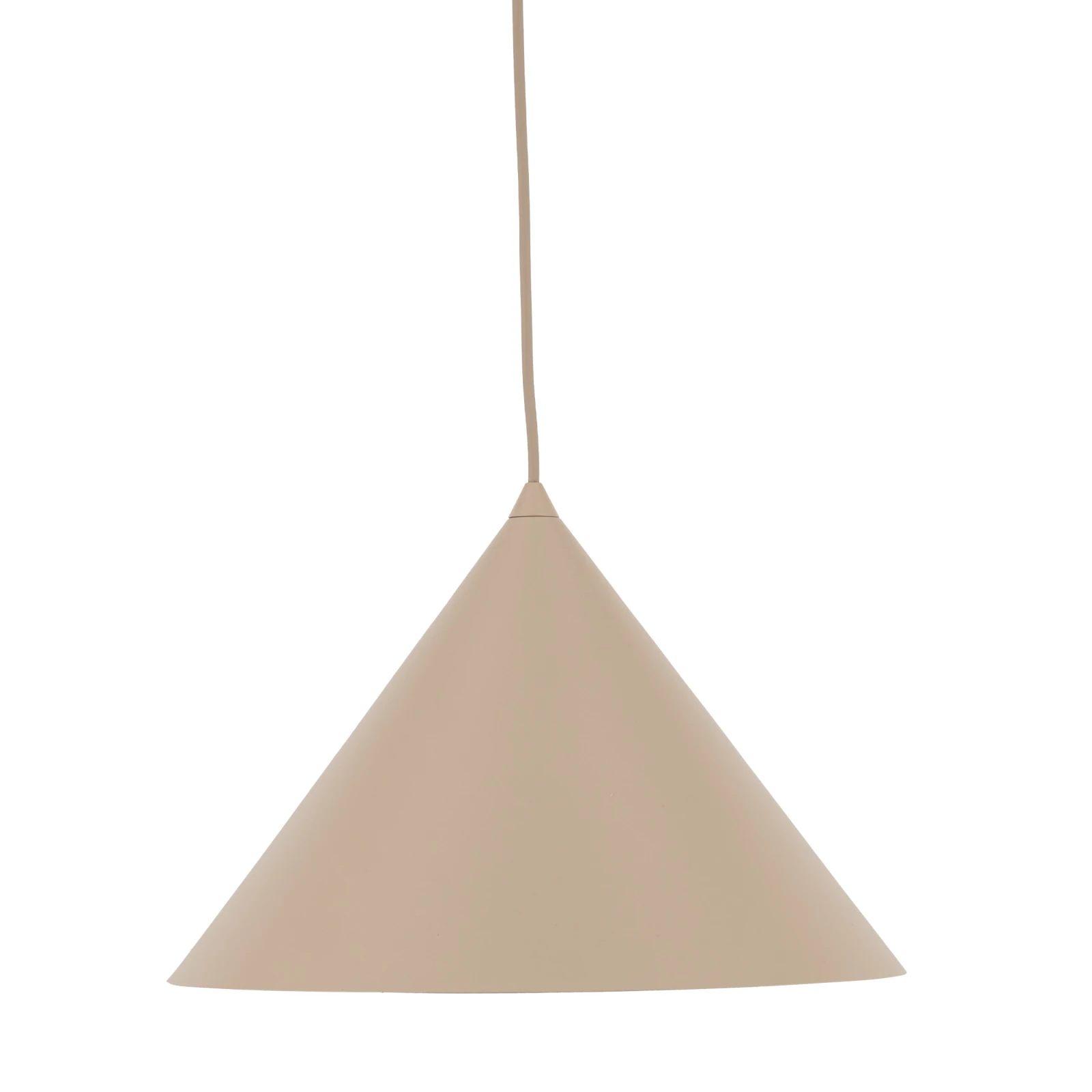 Pendant light L – cone shape, beige, E27