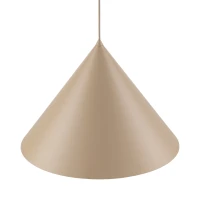 Pendant light XL – cone shape, beige, E27 - Image 6