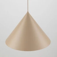 Pendant light XL – cone shape, beige, E27 - Image 7
