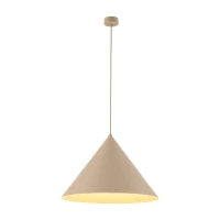 Pendant light XL – cone shape, beige, E27 - Image 2