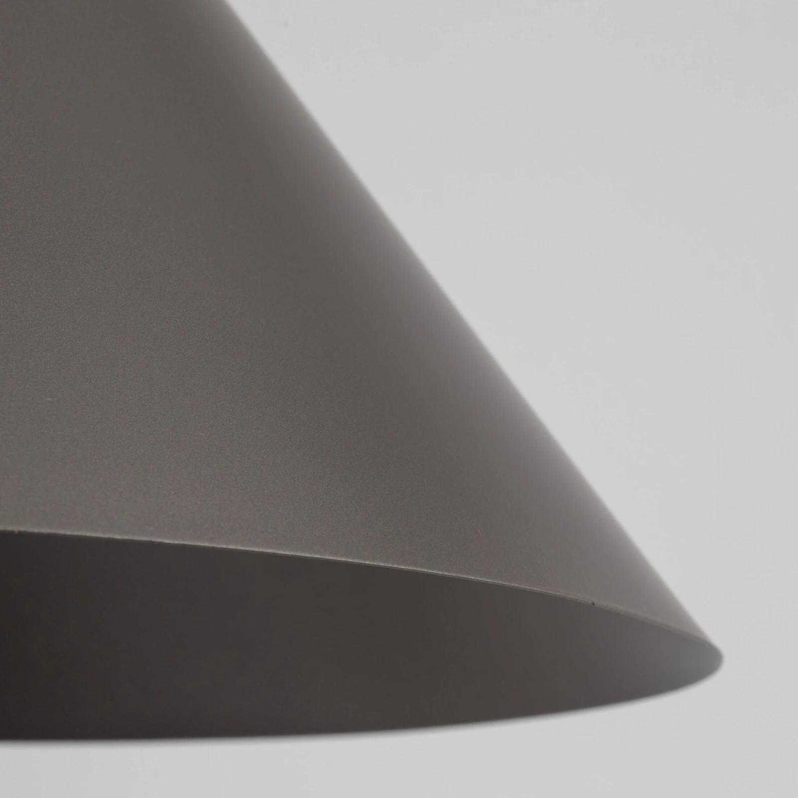 Pendant light L – conical, brown, E27