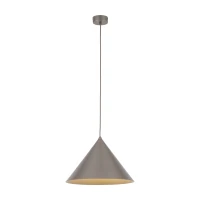 Pendant light L – conical, brown, E27 - Image 7