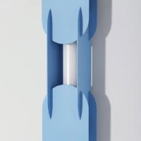 Wall lamp 91 cm – linear, azure, CRI98 LED - Image 5