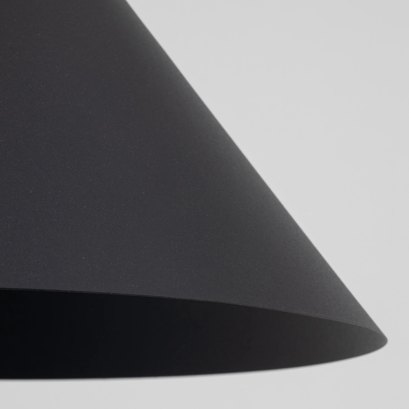 CONO L pendant light 15 W – conical, black, E27 socket