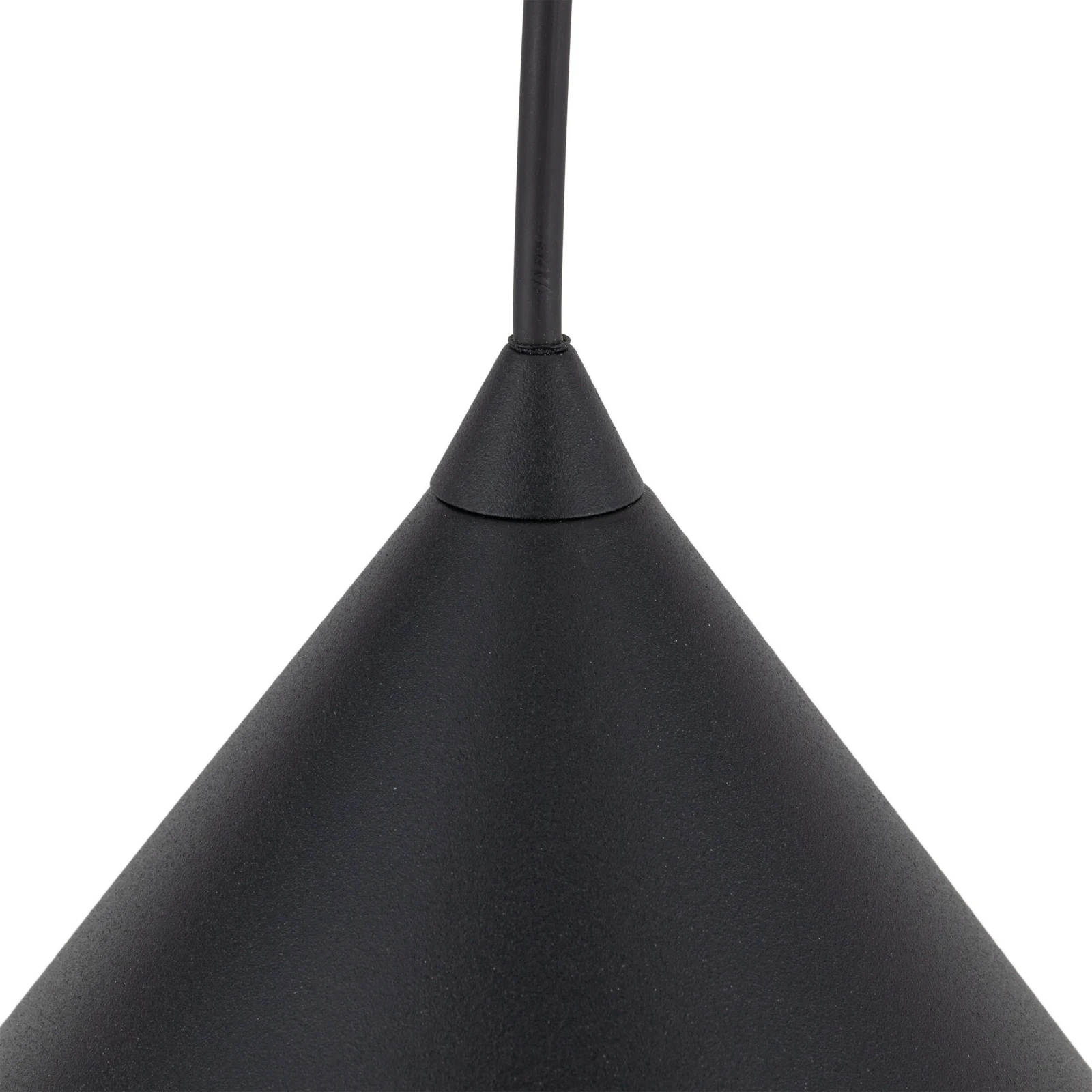 CONO L pendant light 15 W – conical, black, E27 socket