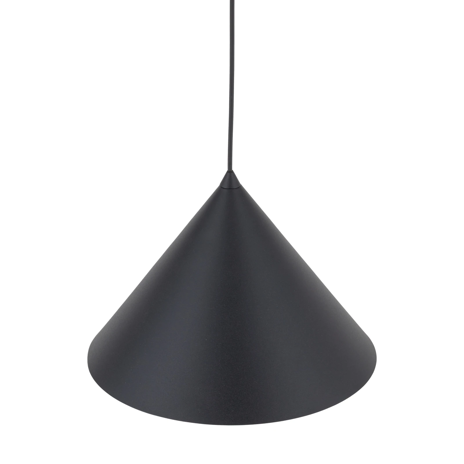 CONO L pendant light 15 W – conical, black, E27 socket
