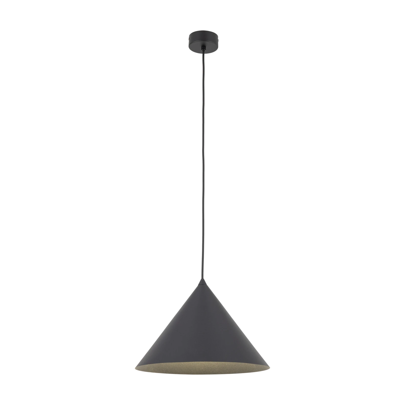 CONO L pendant light 15 W – conical, black, E27 socket