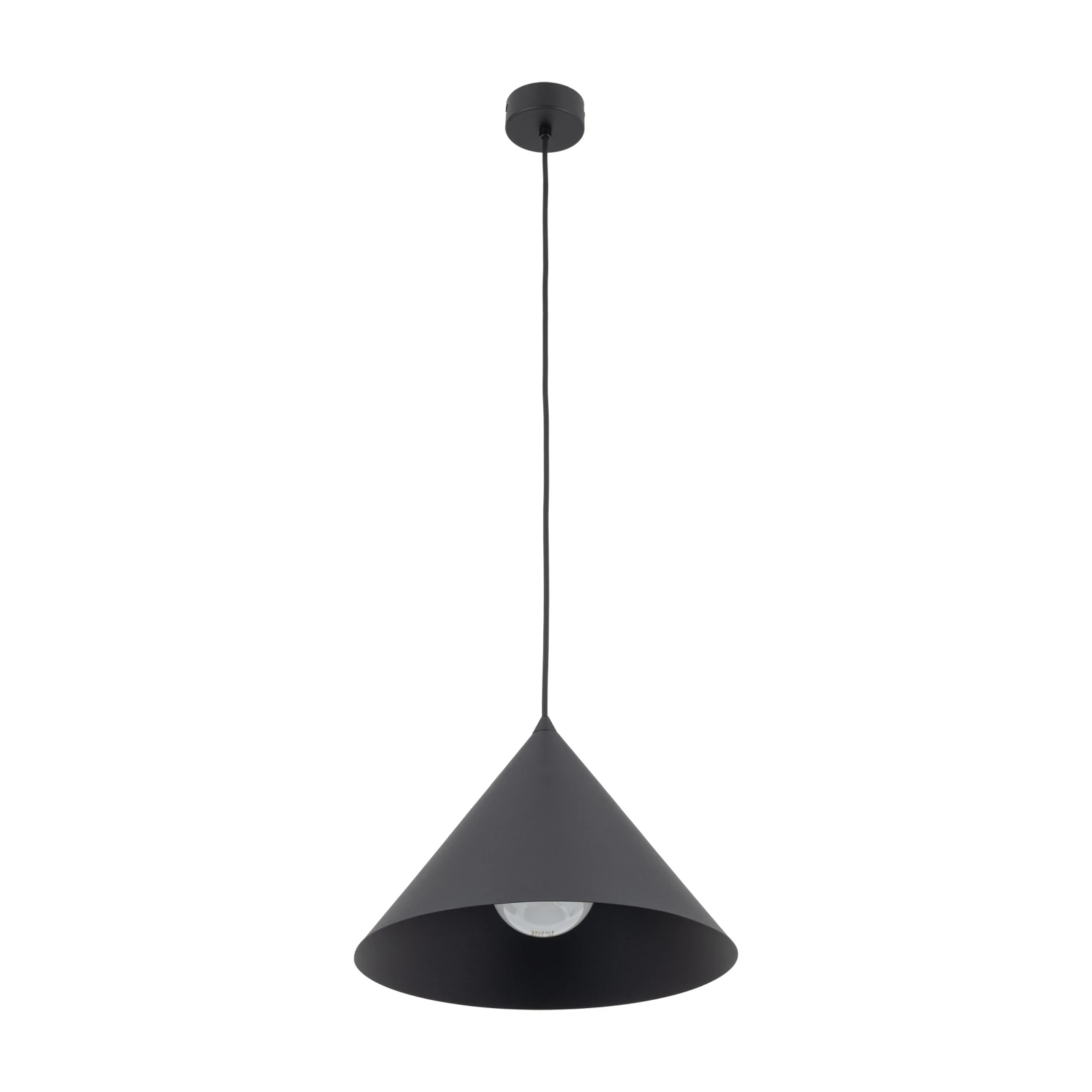 CONO L pendant light 15 W – conical, black, E27 socket