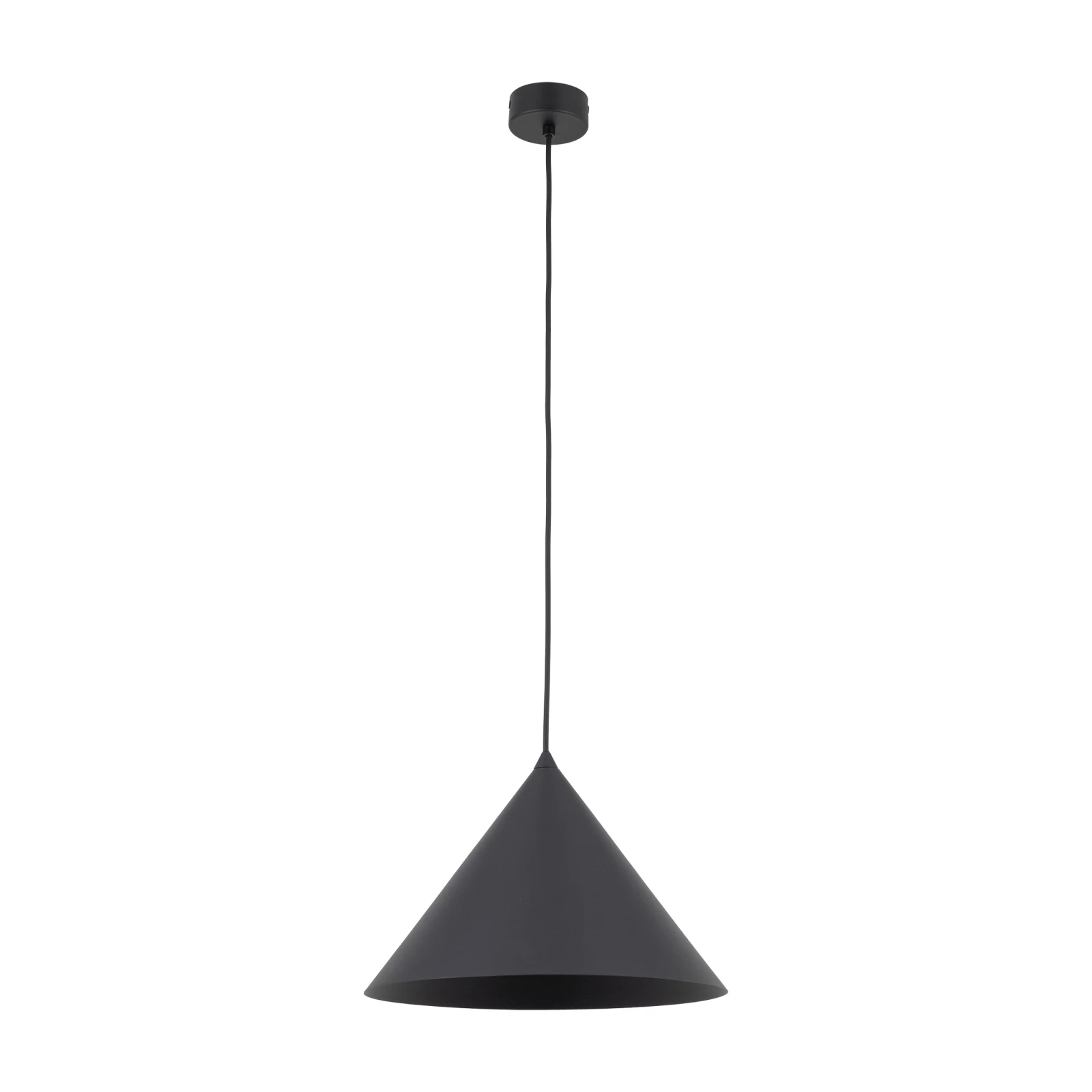 CONO L pendant light 15 W – conical, black, E27 socket
