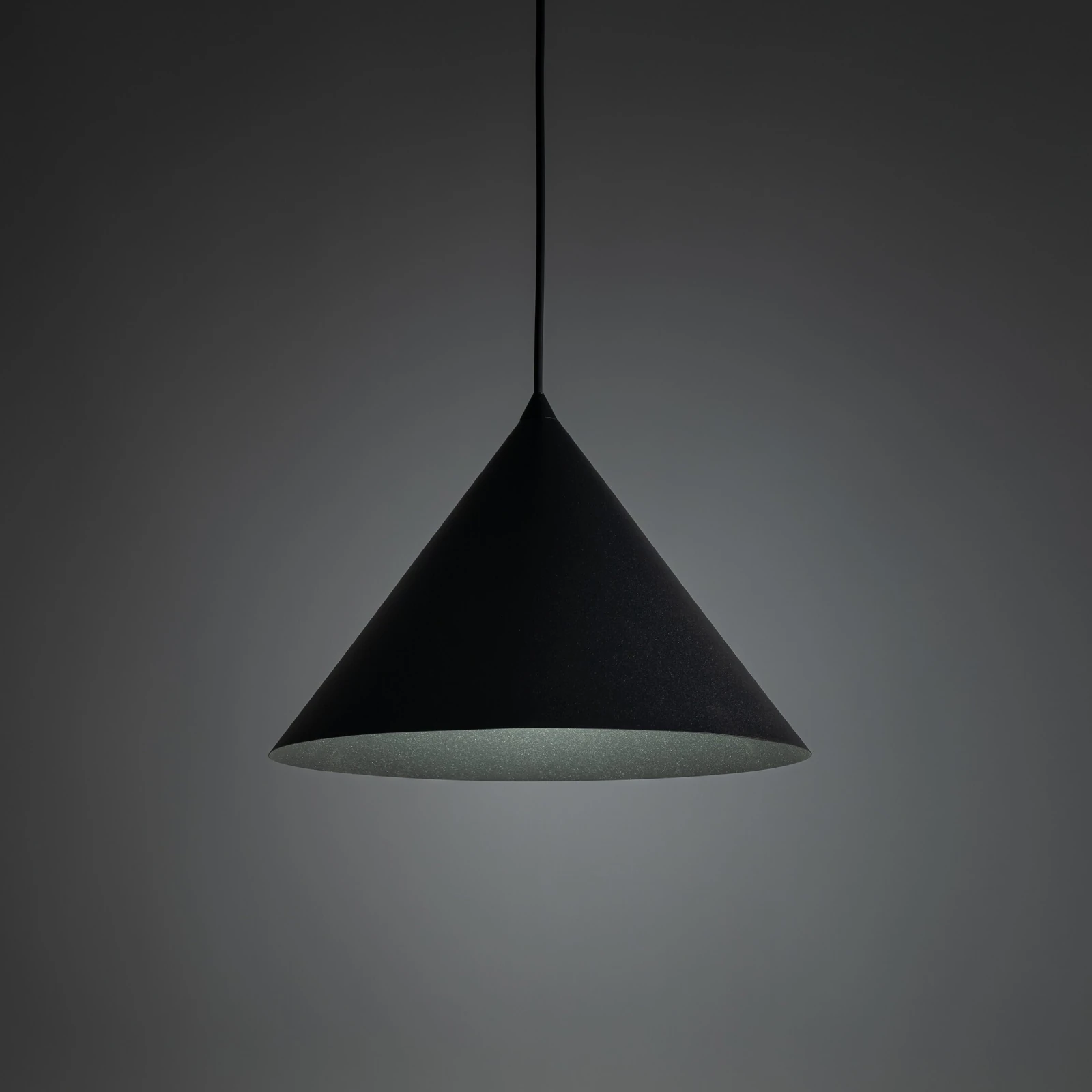 CONO L pendant light 15 W – conical, black, E27 socket